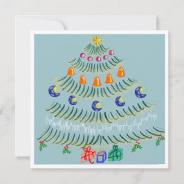 Kerstboom Bedankkaart
