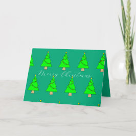Kerstboom bedankkaart