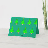 Kerstboom bedankkaart (Achterkant)