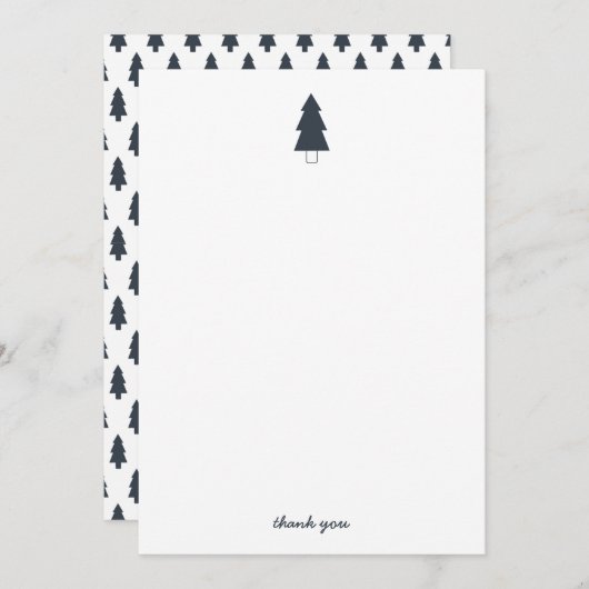 Kerstboom Bedankt (Voorkant / Achterkant)
