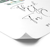 Kerstboom - Bedankt voor het komen Poster (Hoek)