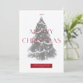 Kerstboom Bedrijf Fijne Kerstdagen Feestdagenkaart (Staand voorkant)