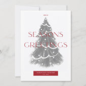 Kerstboom Bedrijfs Kerstgroeten Feestdagenkaart (Voorkant)