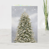 Kerstboom bedrijfs kerstkaart feestdagen kaart (Achterkant)