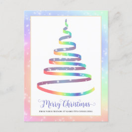 Kerstboom Bedrijfslogo Feestdagenkaart