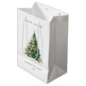 Kerstboom Bedrijfsmatig Medium Cadeauzakje (Voorkant Gekanteld)
