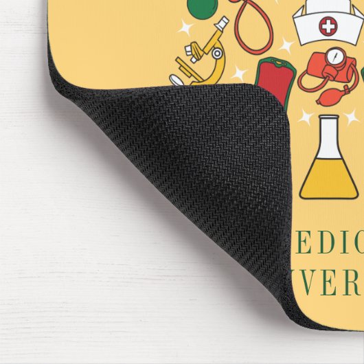 Kerstboom Bedrijfsnaam Medical Doctor Nurse Muismat (Hoek)