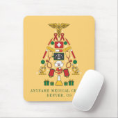 Kerstboom Bedrijfsnaam Medical Doctor Nurse Muismat (Met muis)
