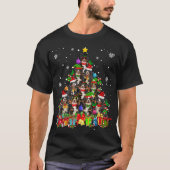 kerstboom Bernese Mountain Funny Santa Elf do T-shirt (Voorkant)