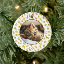 Kerstboom Bewerkbare Huisdier Foto Decoratie