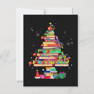 Kerstboom Bibliotheek Briefkaart
