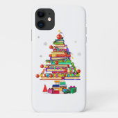 Kerstboom Bibliotheek Case-Mate iPhone Case (Achterkant)