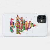 Kerstboom Bibliotheek Case-Mate iPhone Case (Achterkant (horizontaal))
