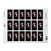 Kerstboom Bibliotheek Etiket (Full Sheet)