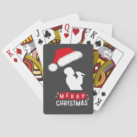 Kerstboom Bibliotheek Pokerkaarten (Achterkant)
