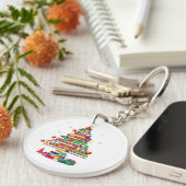 Kerstboom Bibliotheek Sleutelhanger (Voorkant Rechts)