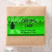 Kerstboom Bier Label (Insitu)