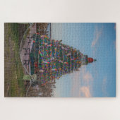 Kerstboom bij Block Island Harbor, RI Legpuzzel (Horizontaal)