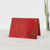 Kerstboom binnen foto Lijst Feestdagen Kaart (Achterkant)