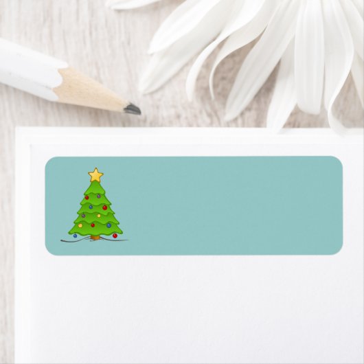 Kerstboom blanco etiketten (Insitu)