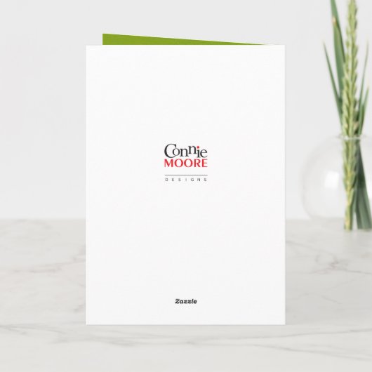 Kerstboom blanco Kaart (Achterkant)