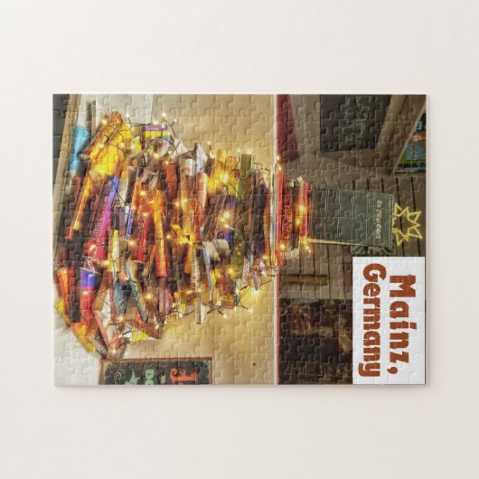 Kerstboom boeken - Mainz, Duitsland Legpuzzel (Horizontaal)
