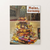 Kerstboom boeken - Mainz, Duitsland Legpuzzel (Verticaal)
