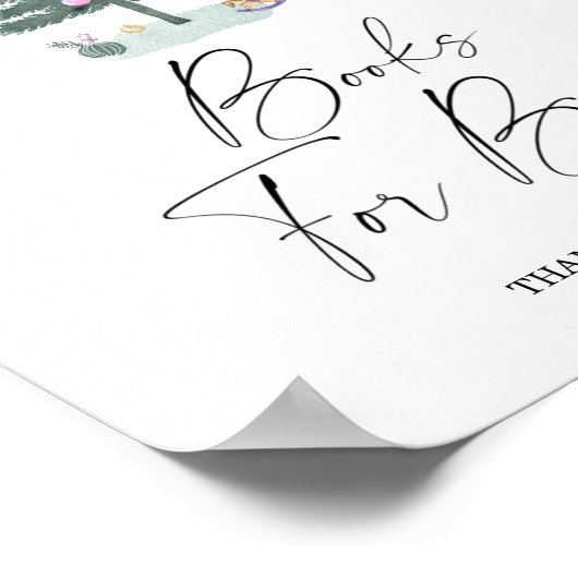 Kerstboom - boeken voor baby poster (Hoek)