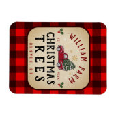 Kerstboom Boerderij dennenbomen boerderij stijl Magneet (Horizontaal)