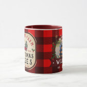 Kerstboom Boerderij dennenbomen boerderij stijl Mok (Midden)