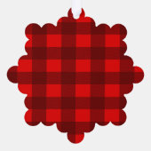 Kerstboom Boerderij dennenbomen boerderij stijl Ornament Kaart (Achterkant)