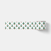 Kerstboom Boerderij Kerstpatroon in Pot Grosgrain Lint (Voorkant)