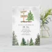 Kerstboom Boerderij lokaal geteeld Baby shower Kaart (Staand voorkant)