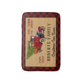 Kerstboom Boerderij  Truck Red Pset Rustige Badmat (Voorkant Verticaal)