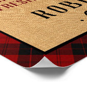 Kerstboom Boerderij  Truck Red Pset Rustige Poster (Hoek)