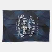 Kerstboom Boerderij vrachtwagen marinescheepvaart Theedoek (Horizontaal)