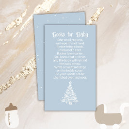 Kerstboom Boho Blue Boy Boeken voor Baby Informatiekaartje