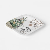 Kerstboom | Boho Winter Vrijgezellenfeest Papieren Bordje (Gebogen)