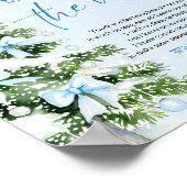 Kerstboom Boodschap Van De Buik Bord Poster (Hoek)