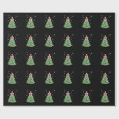 Kerstboom Boog Kerstvakantie Cadeaupapier (Vlak)