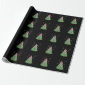 Kerstboom Boog Kerstvakantie Cadeaupapier (Uitgerold)