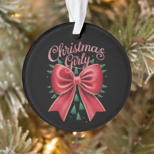 Kerstboom Boog Meisjesachtige Esthetische Vakantie Ornament
