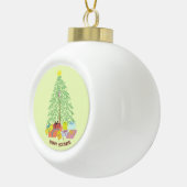 Kerstboom Bord Groen Keramische Bal Ornament (Rechts)