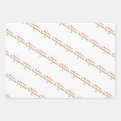 Kerstboom borrelende letters groovy inpakpapier vel (Voorkant 3)