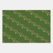 Kerstboom borrelende letters groovy inpakpapier vel (Voorkant 2)