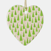 Kerstboom Bos Aanpasbaar Retro Keramisch Ornament (Rechts)