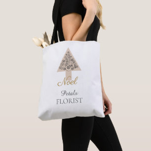 Kerstboom Boutique Bloemist Branding, Noel Tote Bag