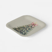 Kerstboom Bow Coquette Xmas Papieren Bordje (Gebogen)