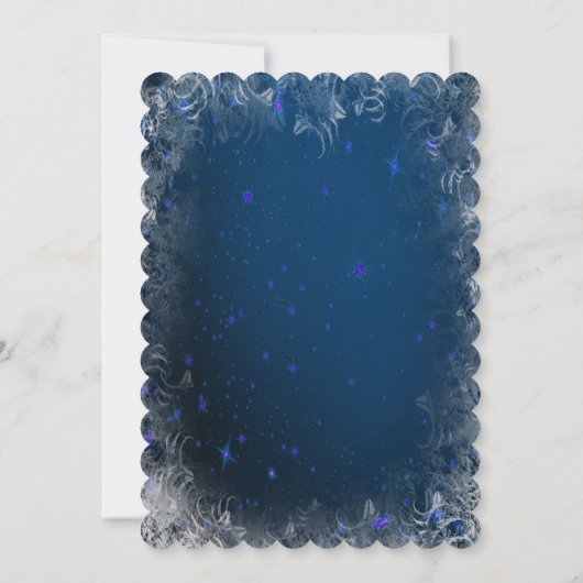 Kerstboom, Bow, de Blauwe Uitnodiging van de Colle (Achterkant)