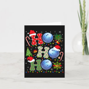 Kerstboom Bowlen Ho Ho Santa Lights Kerstmis Kaart
